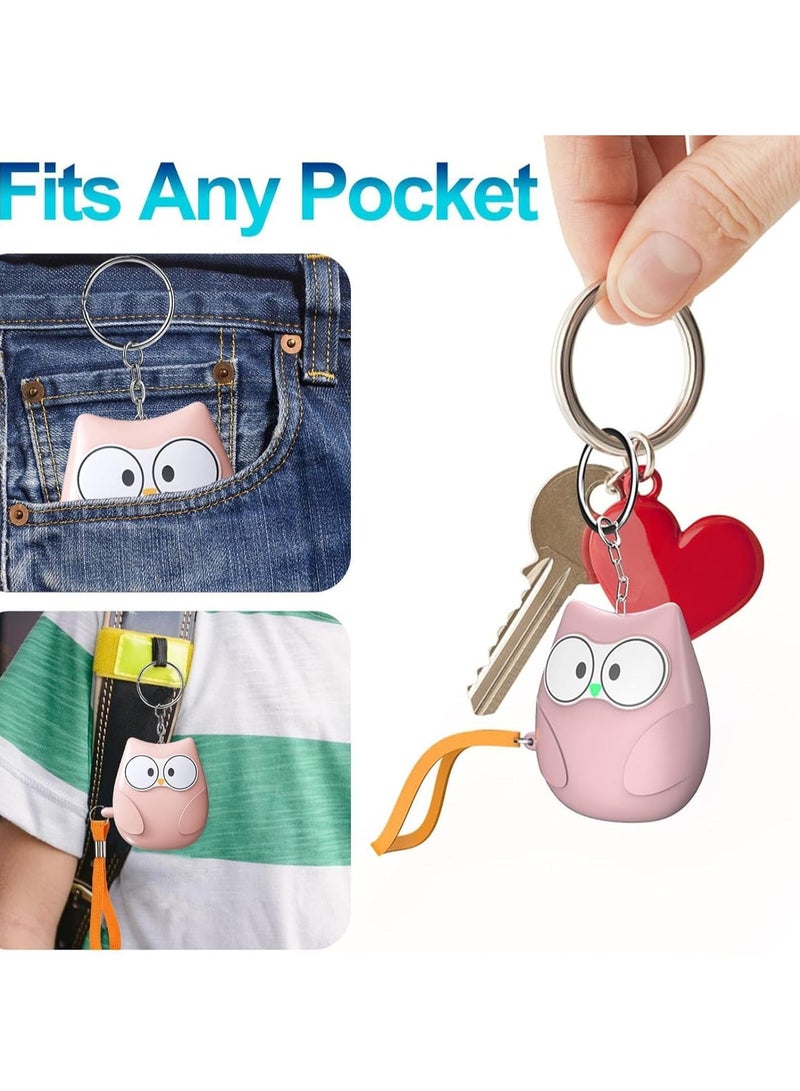 CMGTYYD 2Pcs Personal Alarm Keychain, 130dB Small Cute Portable Security Keychain, Long Standby Multifunctional Personal Protection Devices with Light for Women Females Girls Ladies  - Image 2
