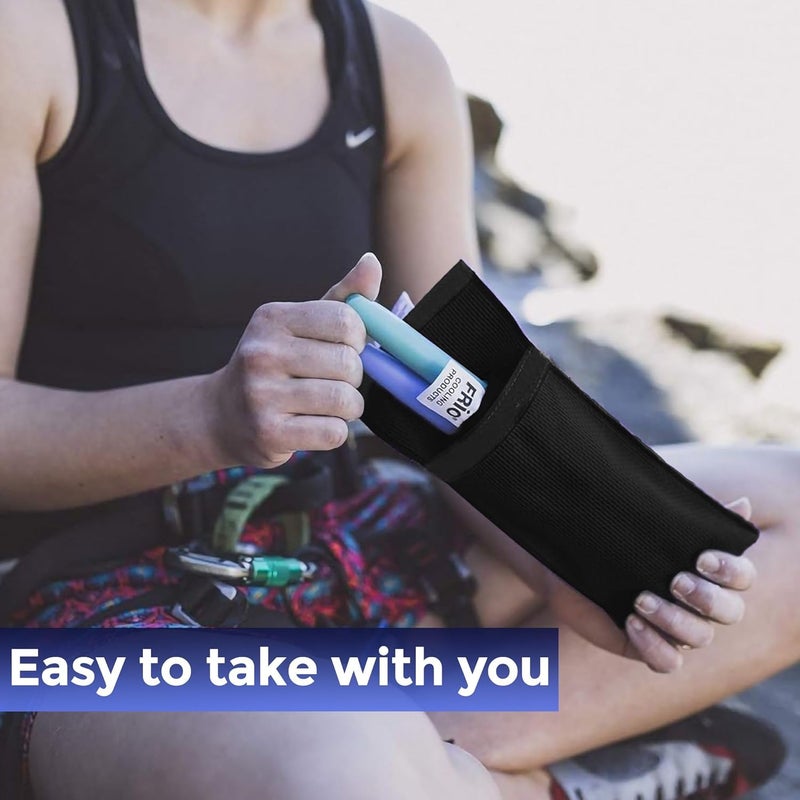 Frio Duo: The Original Insulin Cooling Travel Wallet for Diabetics (Black) - Image 1