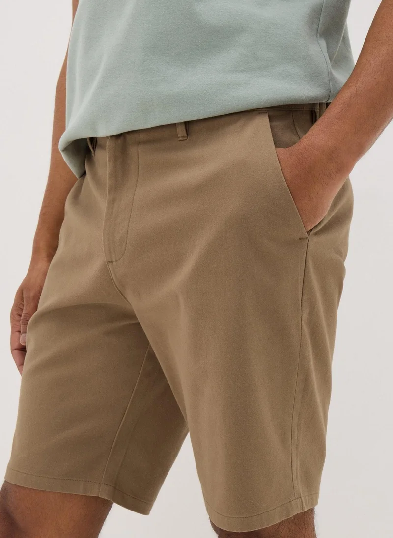 Matalan Dark Stone Slim Fit Chino Shorts