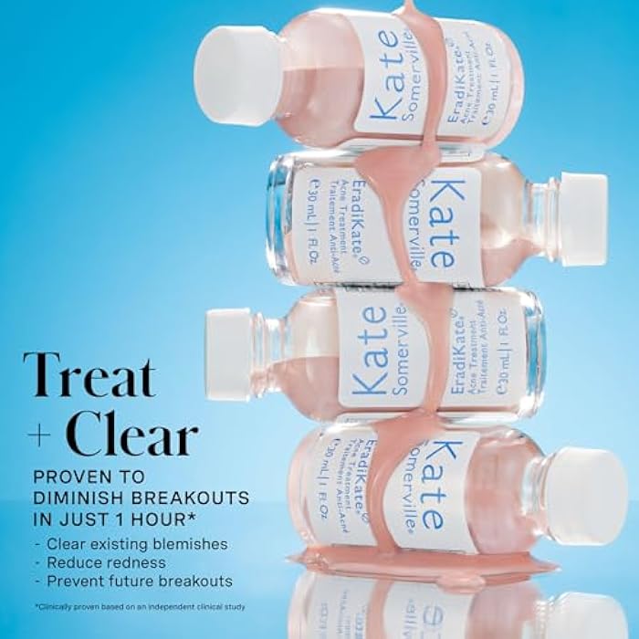 Kate Somerville EradiKate Acne Treatment - Clinically Formulated 10% Sulfur and BHA Spot Treatment – Clears Pimples, Cleans Pores and Prevents Breakouts, 1 Fl Oz - Image 3