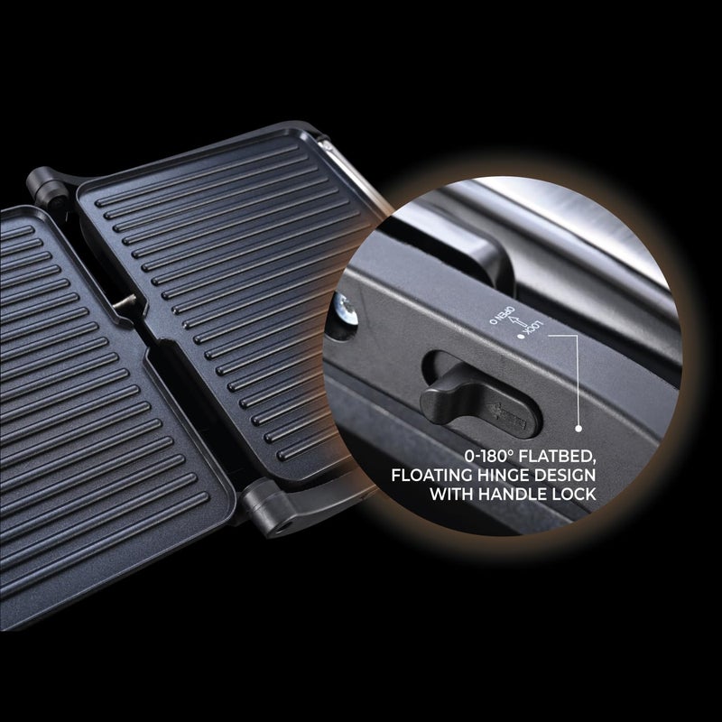Usha iChef Sandwich Grill 2000 Watt Large 4 Slice Flat Bread Griller 0180 Flat Bed Temperature and Timer Control Auto Shutoff after PreSet time 2 Years Warranty Stainless steel - Image 4