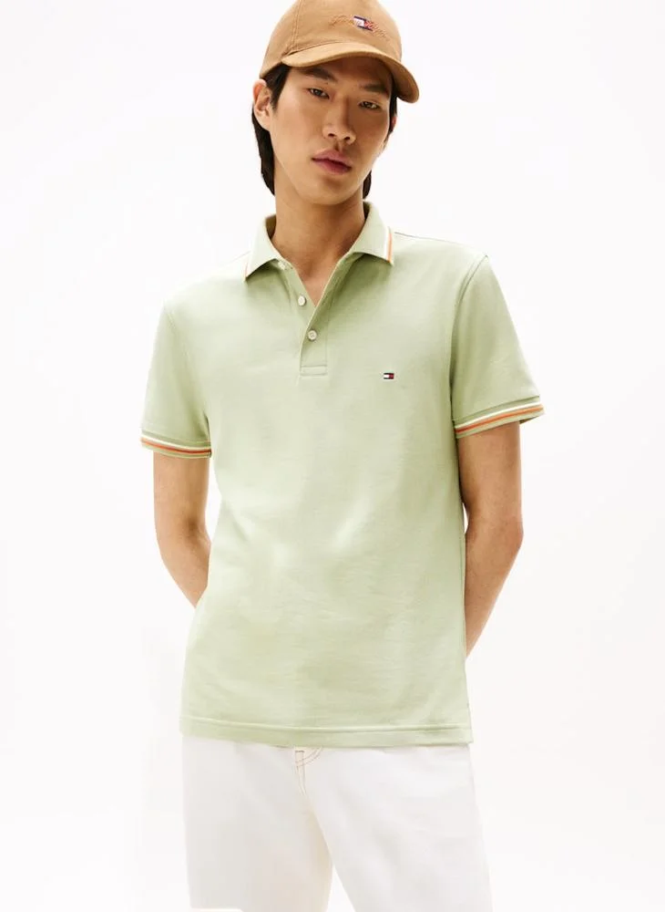 تومي هيلفيغر Logo Slim Fit Polo