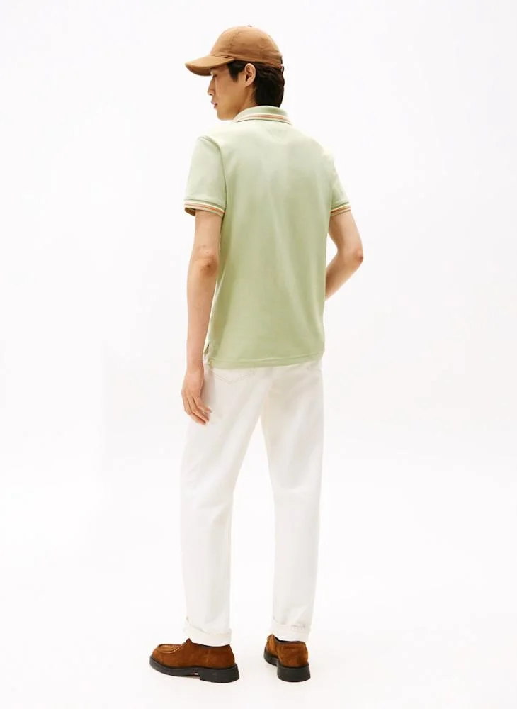 تومي هيلفيغر Logo Slim Fit Polo