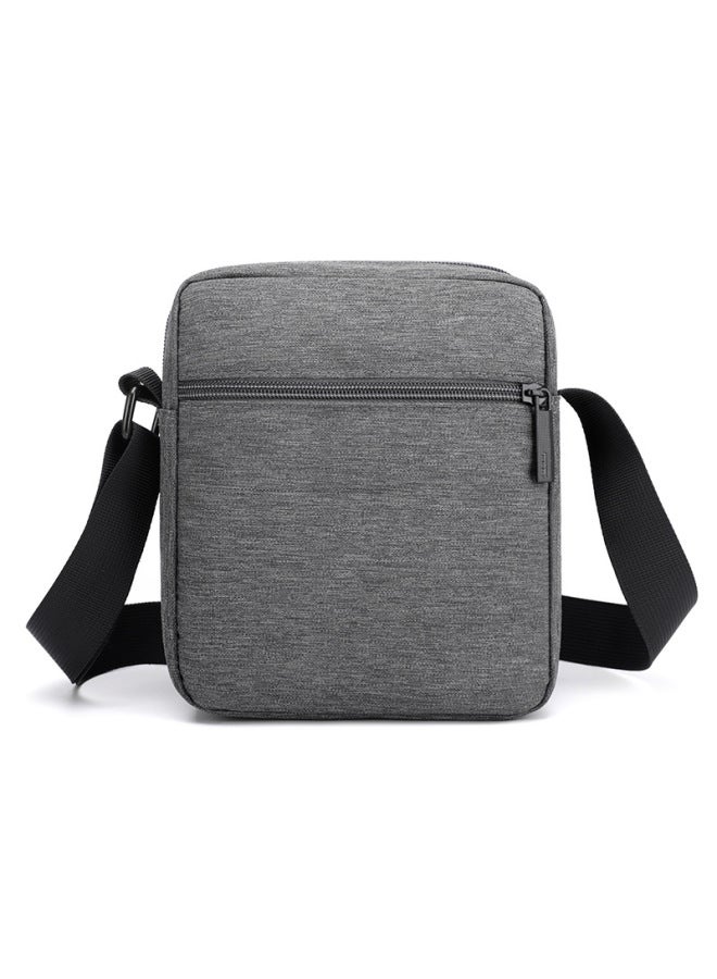 Men's OxFord Cloth Casual Canvas Crossbody Bag Small Backpack Mobile Phone Bag 2022 Style-Color:Vertical Blue  - Image 3