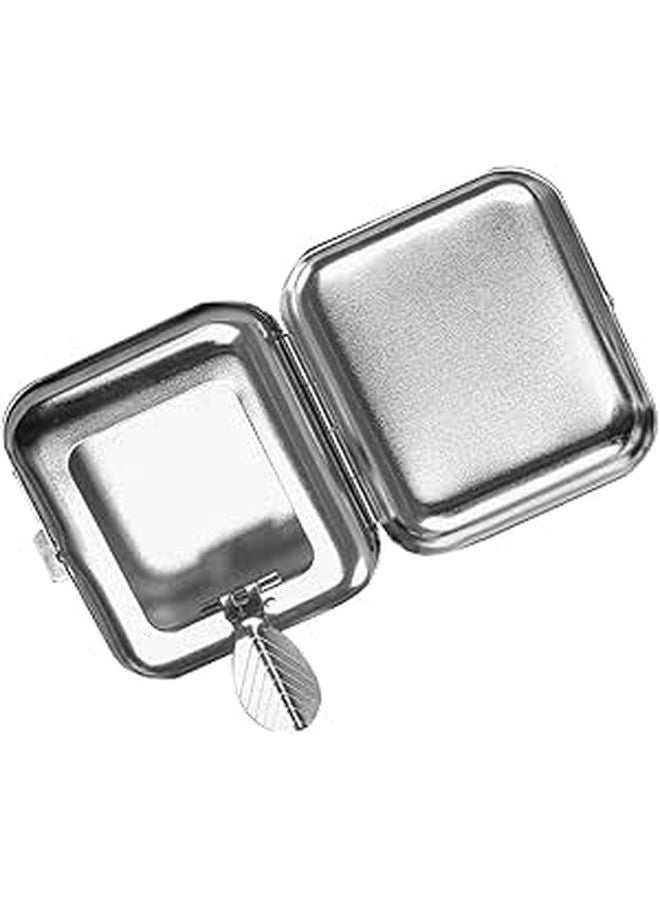 Portable Mini Metal Ashtray with Lid Smokeless for Car Outdoor Travel Pocket Sized - Image 1