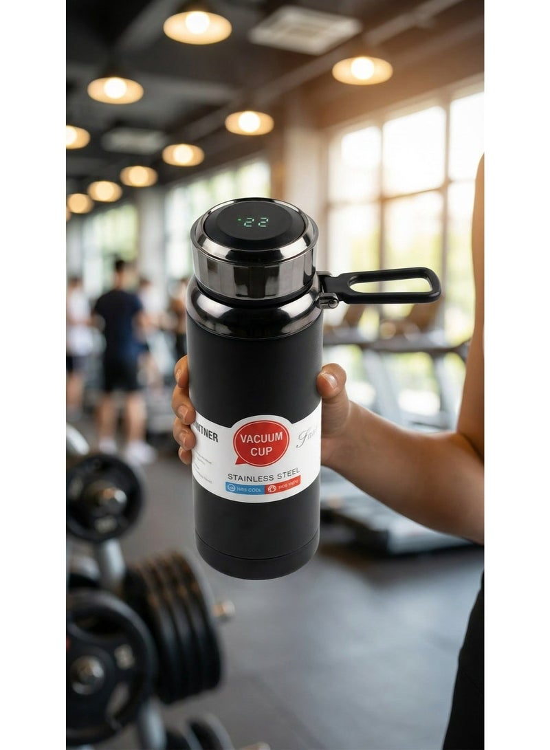 Vacuum Flask 800m - Smart LED Temperature Display  - Stainless Steel Travel Mug with Tea Infuser - Large Insulated Water Bottle for Coffee & Tea - Portable Thermal Cup - Image 1