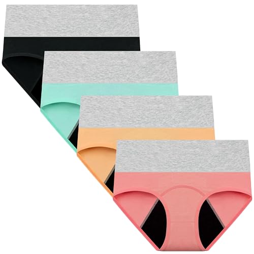 Nalwort Womens Menstrual Period Panties Cotton Leak Proof Underwear Postpartum Protective Briefs - Image 1