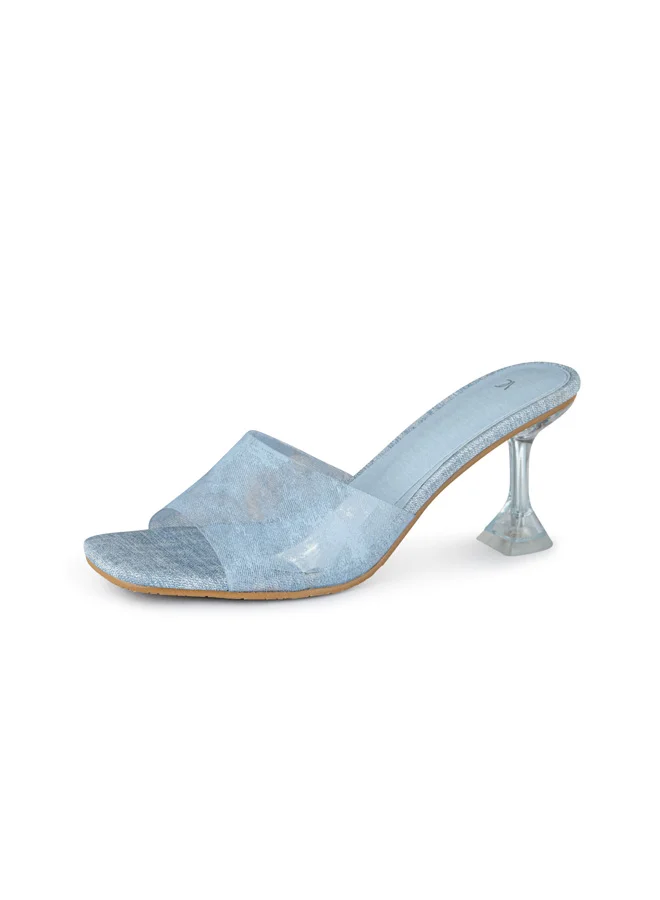 فينتشي صنادل نسائية بحزام واحد بكعب متوسط