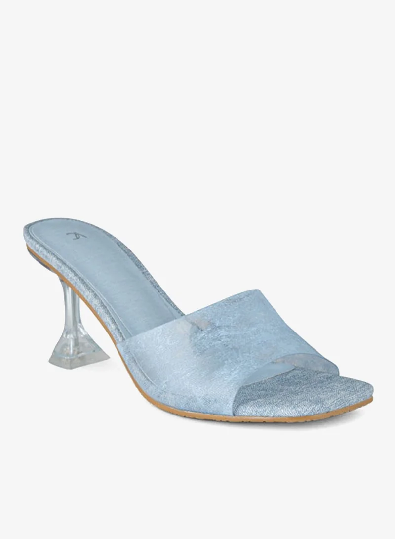 فينتشي صنادل نسائية بحزام واحد بكعب متوسط