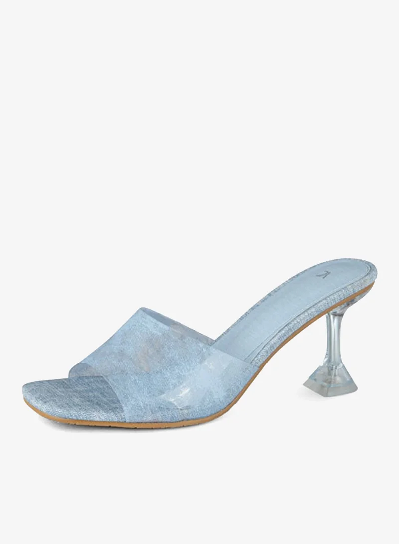 فينتشي صنادل نسائية بحزام واحد بكعب متوسط