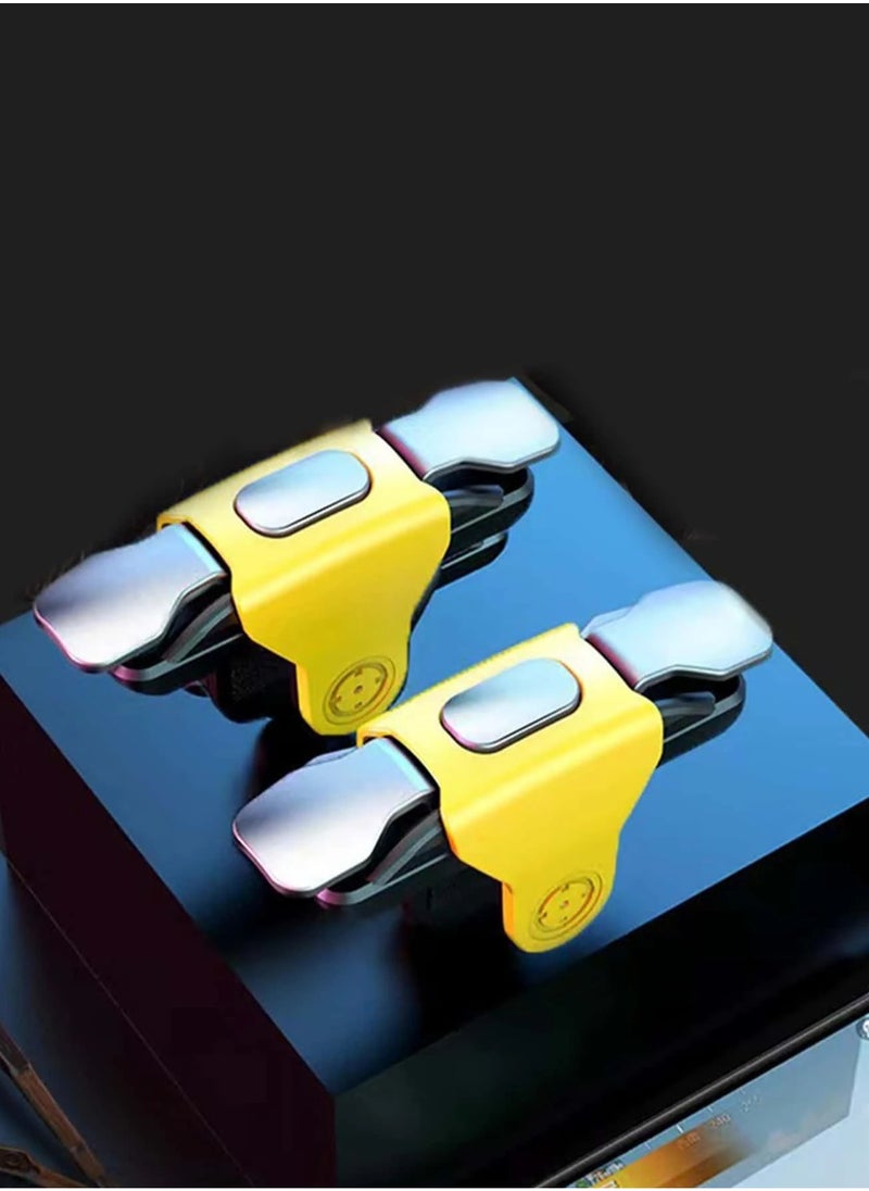 Generic PUBG L1 R1 Trigger Shooter Gaming Controller 2 Pcs Metal Buttons Mobile Games Shooting Trigger Controller for Android/iOS Phone Accessories For PUBG/Survival Rules  - Image 2