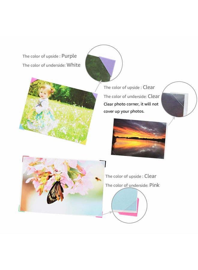 VIPbuy 22 Sheets (2244 Count) Photo Mounting Corner Stickers Self Adhesive for Scrapbooking Photo Album Diary DIY Craft, 22 Colors Assorted - Image 4