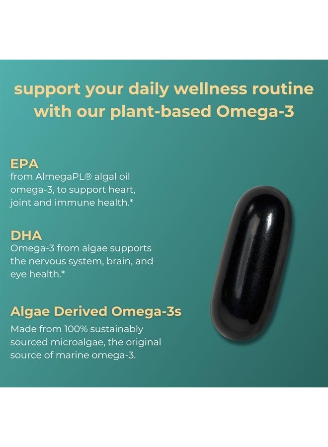 Iwi Life Omega-3, 30 Softgels (30 Servings), Vegan Plant-Based Algae Omega 3 with EPA + DHA, Whole-Body Support Dietary Supplement, Krill & Fish Oil Alternative, No Fishy Aftertaste  - Image 3