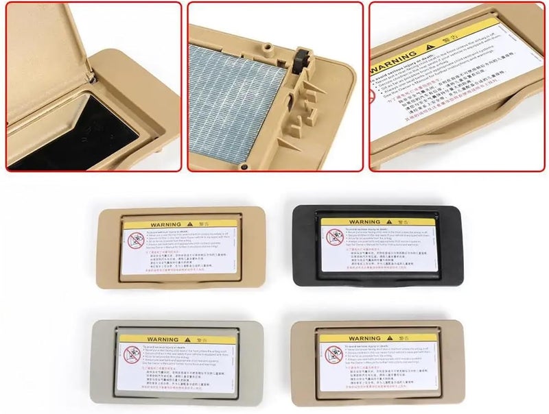 Wivplex Sun Visor Mirror Cover for Mercedes C-Class - Image 5