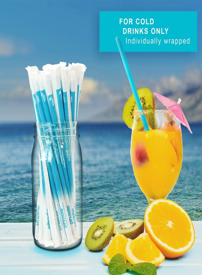 Phade 8.5" Giant Compostable Biodegradable Eco Straws, 300 Count, Individually Wrapped, For Cold Drinks Only - Image 4