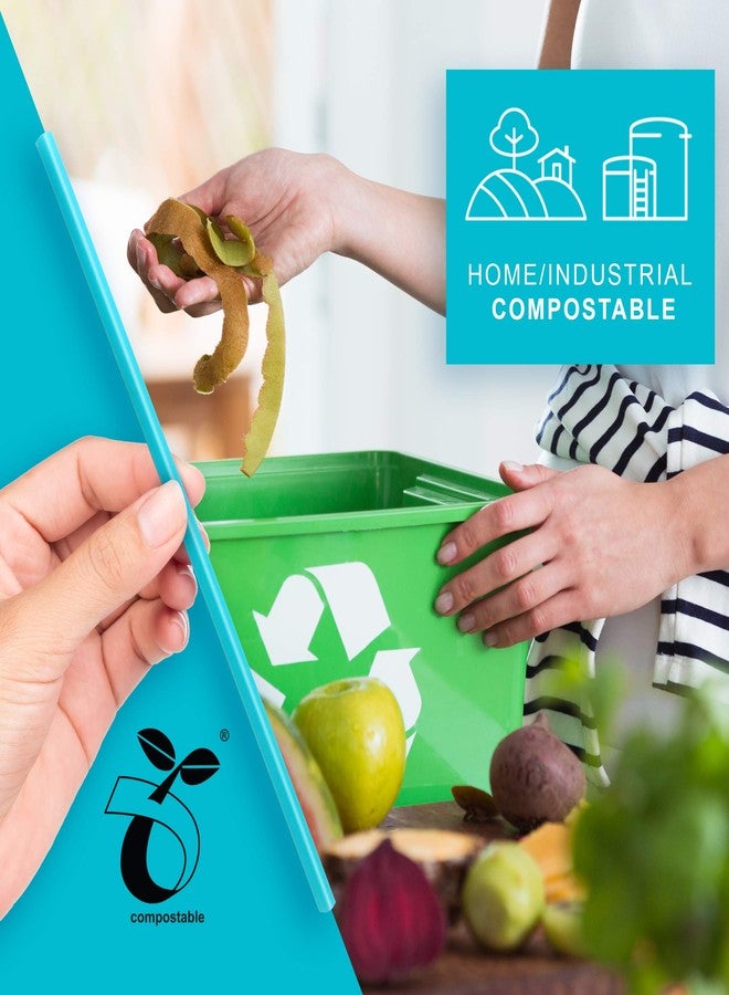 Phade 8.5" Giant Compostable Biodegradable Eco Straws, 300 Count, Individually Wrapped, For Cold Drinks Only - Image 5