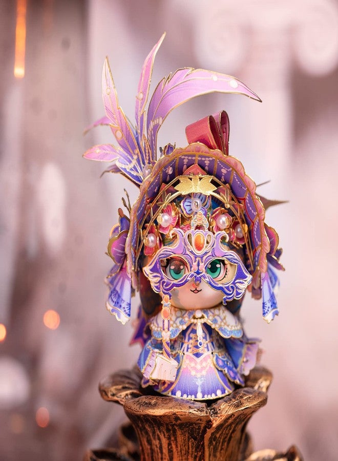 مو أحجية معدنية ثلاثية الأبعاد للبالغين، قناع جولييت على شكل قطة، مجموعة نماذج مصغرة للبناء، لعبة ألغاز ذهنية، هدية رائعة، ديكور منزلي - Image 4