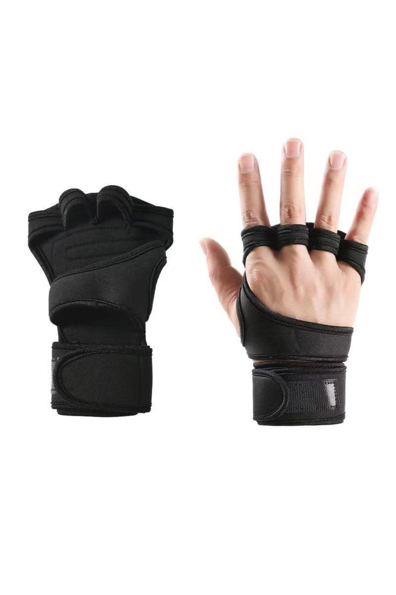 قفازات رياضية سوداء مقاس متوسط (زوج واحد) للتدريب للرجال والنساء، مناسبة للتمارين الرياضية وبناء الأجسام ورفع الأثقال