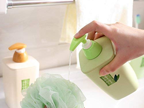 Ladila Ladila Bamboo Liquid Pump Soap Dispenser Hand-Washing Bottle for Bathroom, Bamboo Fiber Elegant Cubic Soap, Lotion, Gel and Shampoo Dispenser  - Image 2