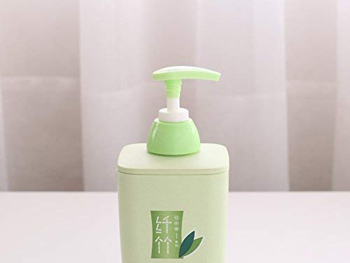 Ladila Ladila Bamboo Liquid Pump Soap Dispenser Hand-Washing Bottle for Bathroom, Bamboo Fiber Elegant Cubic Soap, Lotion, Gel and Shampoo Dispenser  - Image 5