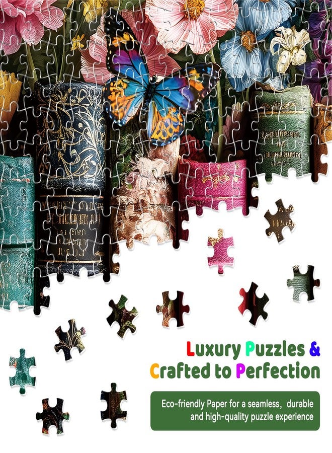 EIYRURU 500 Piece Jigsaw Puzzle for Adults, Plant Floral Jigsaw Puzzles 500 Pieces, Vintage Books Wildflower Pages Puzzles for Adults 500 Pieces, Challenging Perfect for Game Nights, 20.5 X 15 in - Image 3