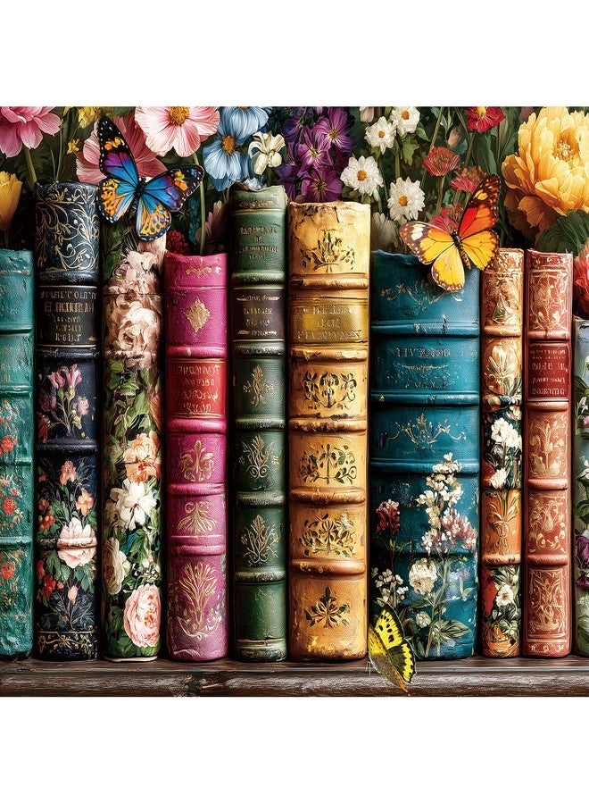 EIYRURU 500 Piece Jigsaw Puzzle for Adults, Plant Floral Jigsaw Puzzles 500 Pieces, Vintage Books Wildflower Pages Puzzles for Adults 500 Pieces, Challenging Perfect for Game Nights, 20.5 X 15 in - Image 1