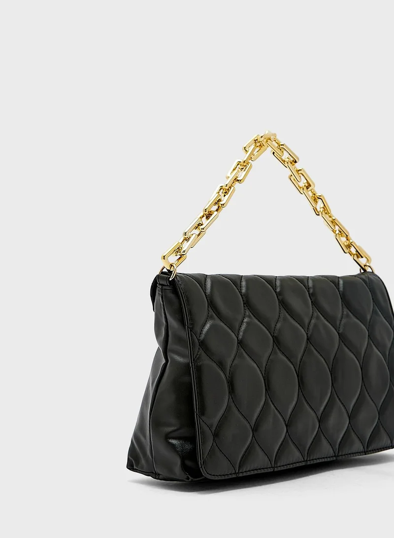ELLA Quilted Oversized Clutch Bag