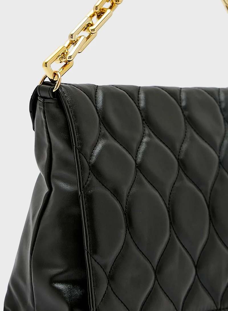 ELLA Quilted Oversized Clutch Bag