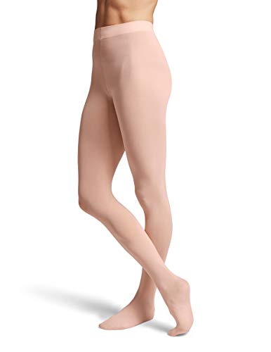 Bloch Dance Girls Contour Soft Footed Tights, Salmon, Child-Small - Image 1