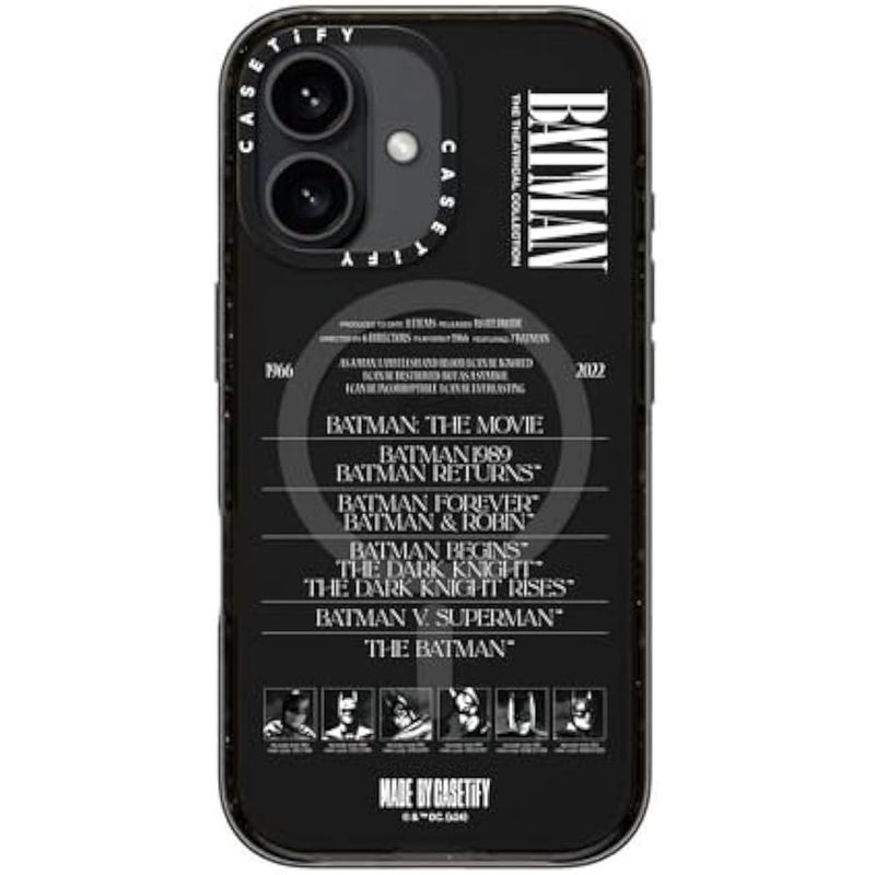 Casetify Impact iPhone 16 Case 【Batman Co-Lab / 4X Military Grade Drop Tested / 8.2ft Drop Protection/Compatible with Magsafe】 - A Hero Can be Anyone - Clear Black - Image 5