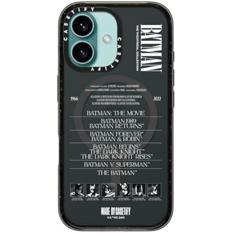 Casetify Impact iPhone 16 Case 【Batman Co-Lab / 4X Military Grade Drop Tested / 8.2ft Drop Protection/Compatible with Magsafe】 - A Hero Can be Anyone - Clear Black - Image 4