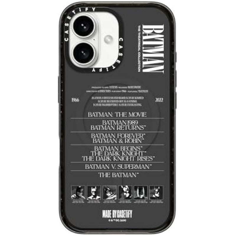 Casetify Impact iPhone 16 Case 【Batman Co-Lab / 4X Military Grade Drop Tested / 8.2ft Drop Protection/Compatible with Magsafe】 - A Hero Can be Anyone - Clear Black - Image 1