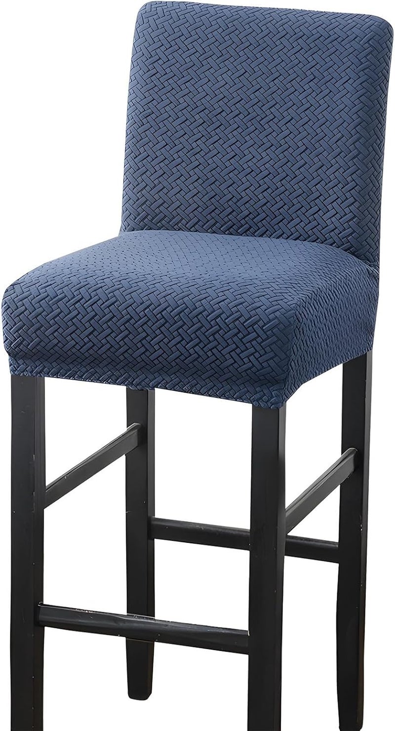 Stretch Waterproof Bar Stool Cover, Removable Chair Protector, Elastic Fit, Machine Washable - Image 1