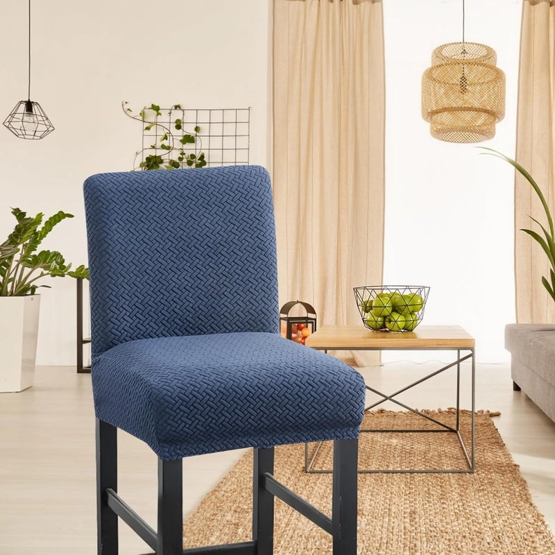 Stretch Waterproof Bar Stool Cover, Removable Chair Protector, Elastic Fit, Machine Washable - Image 5