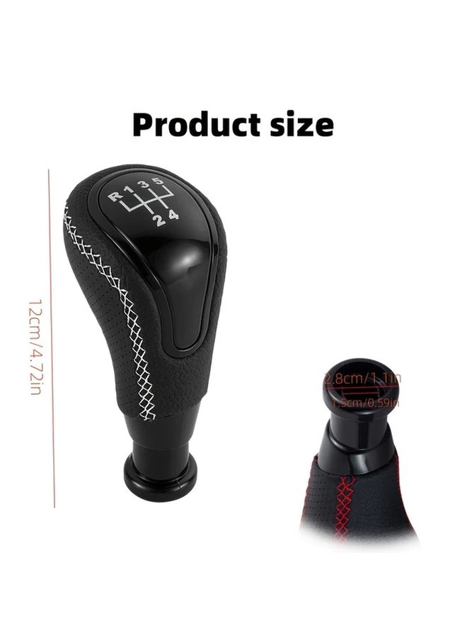 Silvery Leather Manual Gear Shift Knob for Lada Cars Ergonomic Design - Image 2