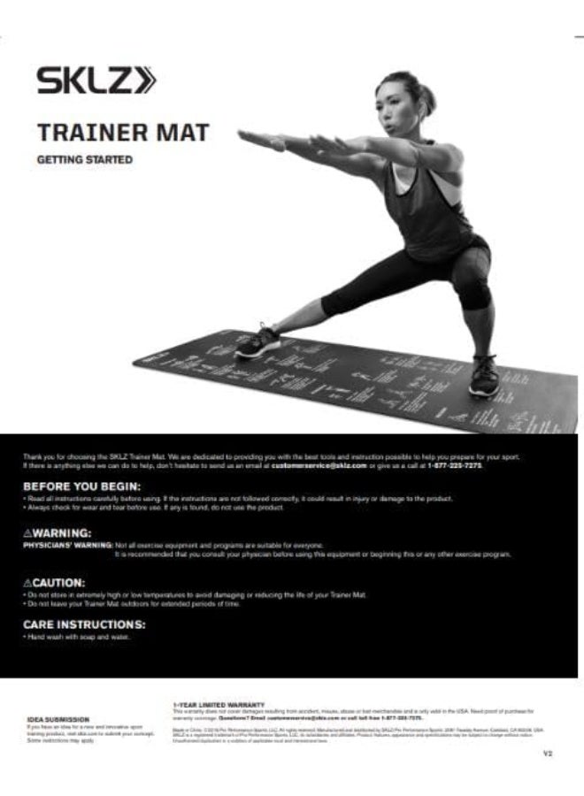 أس كيه أل زي TRAINERmat – سجادة تمارين الأداء الرياضي - Image 2