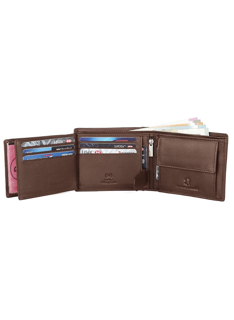 Wildhorn India Brown Leather Men's Wallet (BROWN) - Image 5
