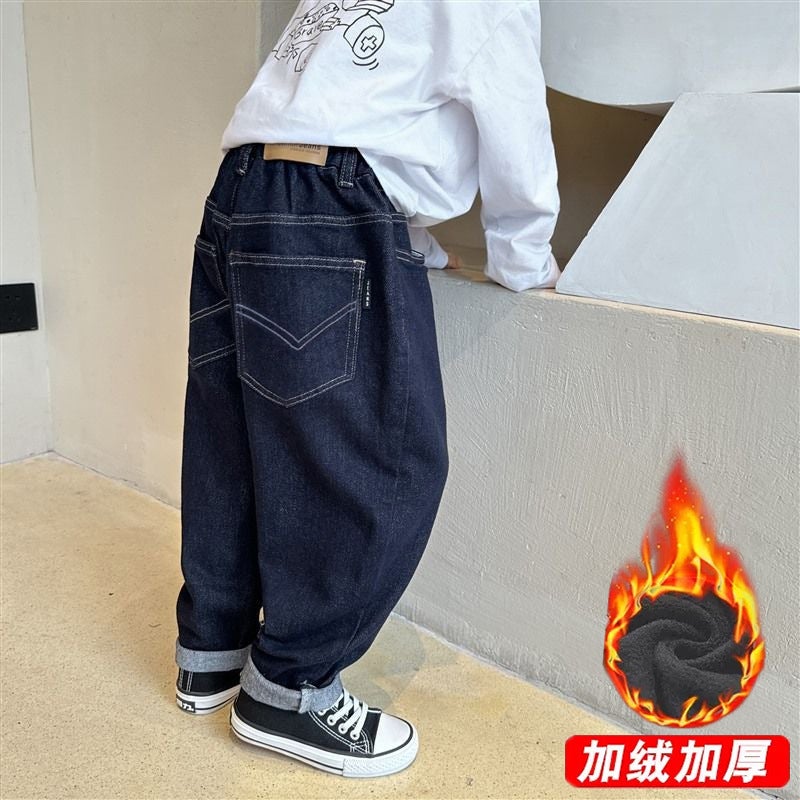 Children'S Wear Boys' Loose Pants Spring Wear Boys Casual Pants Winter Wear Children'S Jeans Spring - Image 1