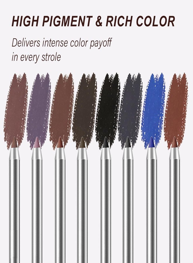 Okerker Plum Brown Gel Eyeliner Pencil for Mature Eyes, Smooth Glide No Tugging,Waterline Eye liner, Waterproof & Smudge-Proof, Long-Lasting Sharpenable with Sharpener for Soft Natural Look on Older Women - Image 5