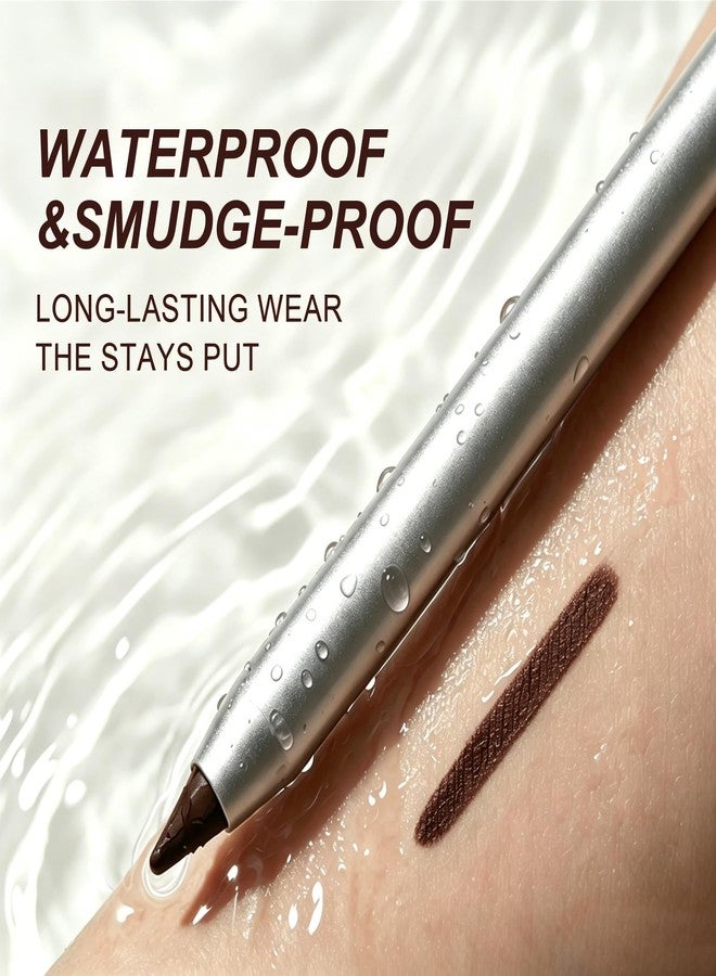 Okerker Plum Brown Gel Eyeliner Pencil for Mature Eyes, Smooth Glide No Tugging,Waterline Eye liner, Waterproof & Smudge-Proof, Long-Lasting Sharpenable with Sharpener for Soft Natural Look on Older Women - Image 4