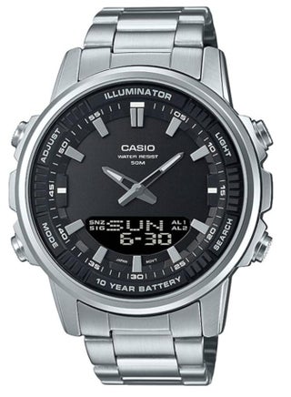 AMW-880D-1AVDF Stainless Steel Band Analog Digital dial