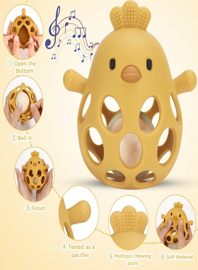 Venditer Baby Toy, 6 Months, Early Learning Toy for Babies, Baby Toy 1 Year Old Montessori Baby Games 0-6 Months Sensory Rattle 0 3 6 9 12 Months Girls Boys (Yellow) - Image 2