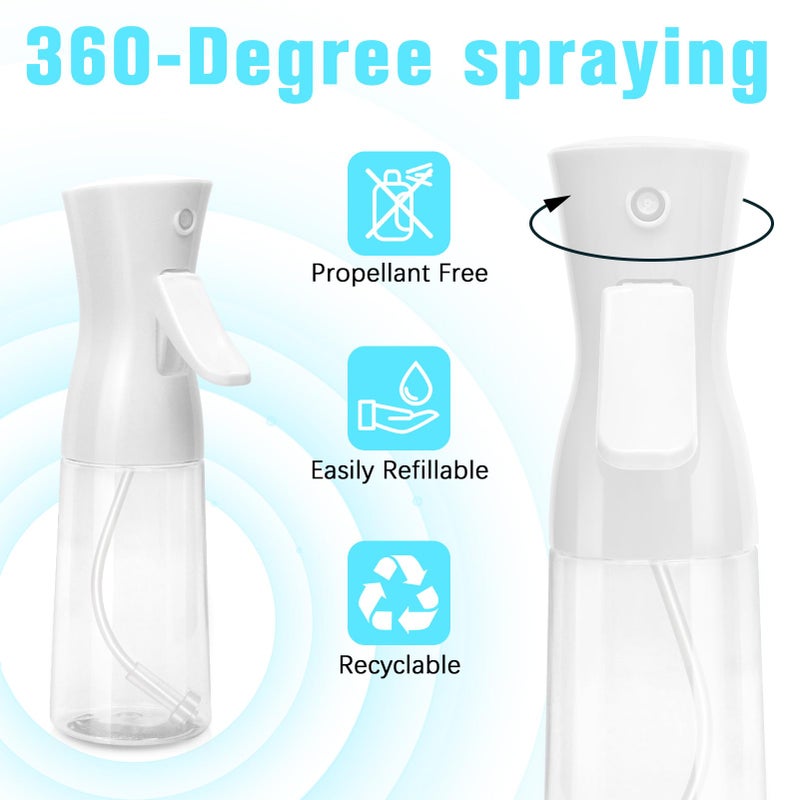 Fun Gift Spray Bottle For Hair,Continuous Water Mister for Hairstyling, Salons, Cleaning, Plants,Essential Oil Scents,Ultra Fine Mist Sprayer,6.8 OZ /200 ML-White(Christmas Gifts) - Image 3
