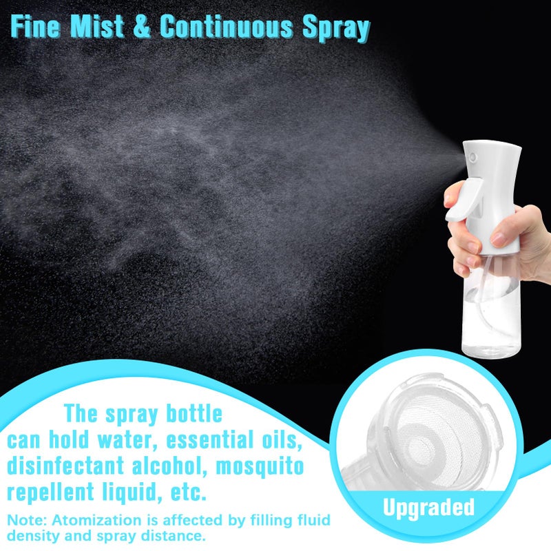 Fun Gift Spray Bottle For Hair,Continuous Water Mister for Hairstyling, Salons, Cleaning, Plants,Essential Oil Scents,Ultra Fine Mist Sprayer,6.8 OZ /200 ML-White(Christmas Gifts) - Image 4