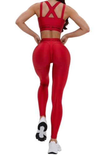 Bona Fide Butt Lifting Leggings for Women Scrunch Butt Leggings High Waisted Tummy Control Gym Workout Yoga Pants - Image 1