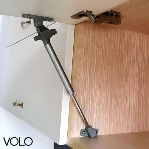 VOLO Gas Spring – 10 Inch Soft Close Hydraulic Lift for Kitchen Cabinets, Overhead Storage & Furniture | Pack of 2, 1-Year Warranty | (200N (20Kg Weight Capacity)) - Image 3