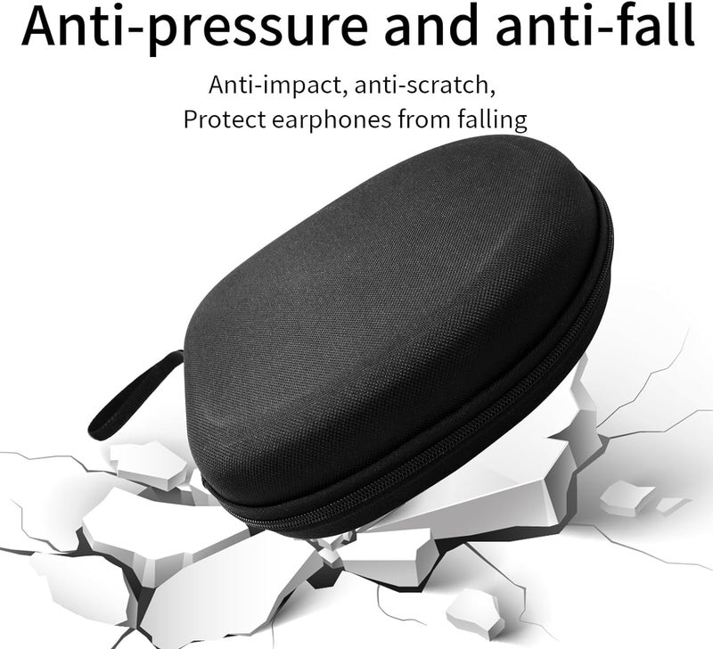 VERTUS® Headphone Carrying Hard Storage Bag Pouch Case Cover for Anker Soundcore Q10/ Life Q20I / Q20i / Q30 / Q35 / H30i / Q20 / Q40 / Q45 / Q20+ (Black) - Image 5