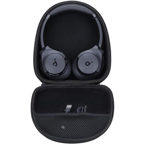 VERTUS® Headphone Carrying Hard Storage Bag Pouch Case Cover for Anker Soundcore Q10/ Life Q20I / Q20i / Q30 / Q35 / H30i / Q20 / Q40 / Q45 / Q20+ (Black) - Image 2