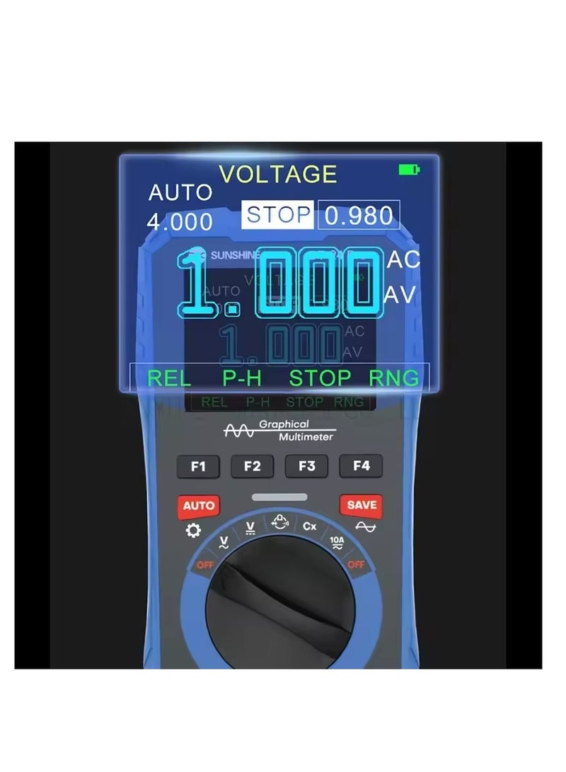 SUNSHINE DT-24 Pro Oscilloscope Multimeter Intelligent Multi-function Color Screen Display Automatic Sleep AC Voltage Test Tool  - Image 1