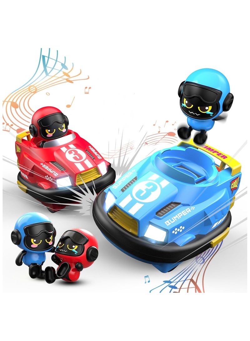 Captain Chaoing Remote Control Battle Racing Cars for Kids Boys Toddlers 2 Players Set Cartoon Toys Gifts - Image 1